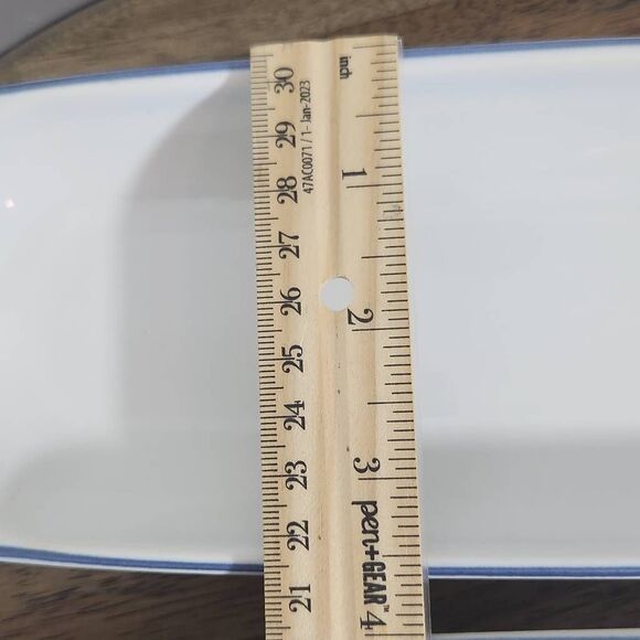 Pfaltzgraff White and Blue 4 Vintage Cracker Plates Corn Cob Hostess Trays - Picture 10 of 11